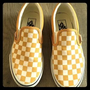 Yellow checkered vans